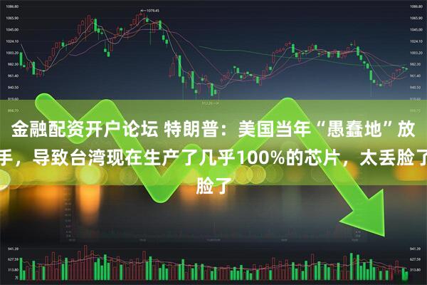 金融配资开户论坛 特朗普：美国当年“愚蠢地”放手，导致台湾现在生产了几乎100%的芯片，太丢脸了